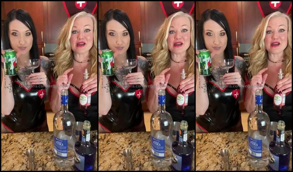Vegas Becky Vip Nicknamed Vegasbecky Vip 10 17 2024 Onlyfans Video Naughty Nurses Make A Spooky Inspired Cocktail With Xkristyleex And Me