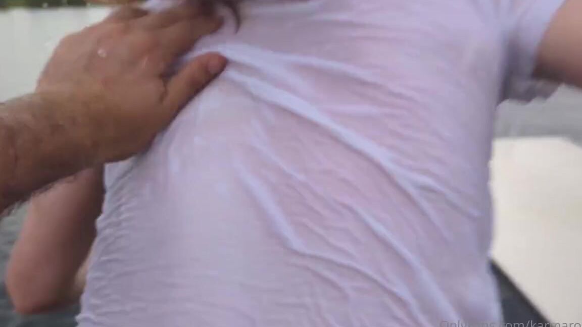 Karma Jade Nicknamed Karmaroused 07 30 2025 Onlyfans Video I Never Shared This From Last Year The Rain Wont Slow Us Down From Having Fun