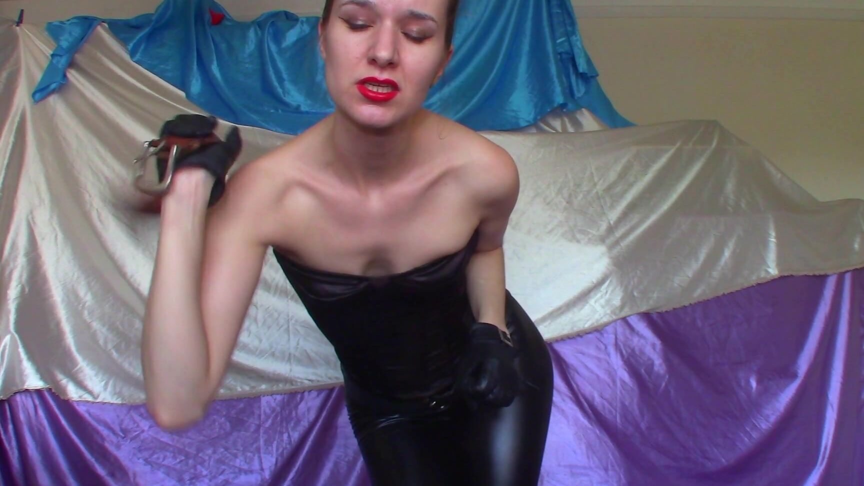 "Goddess Vanessa" bdsm, spanking, corporal punishment, humiliation, panty fetish Spanking Dirty Panty Sniffing Thief manyvids