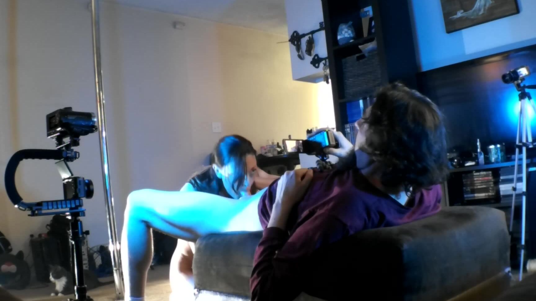 "nmjnaughtyvixens" blowjob, doggystyle, fucking, poledancing, pussyeating OWilder pussy tastes great Manyvids