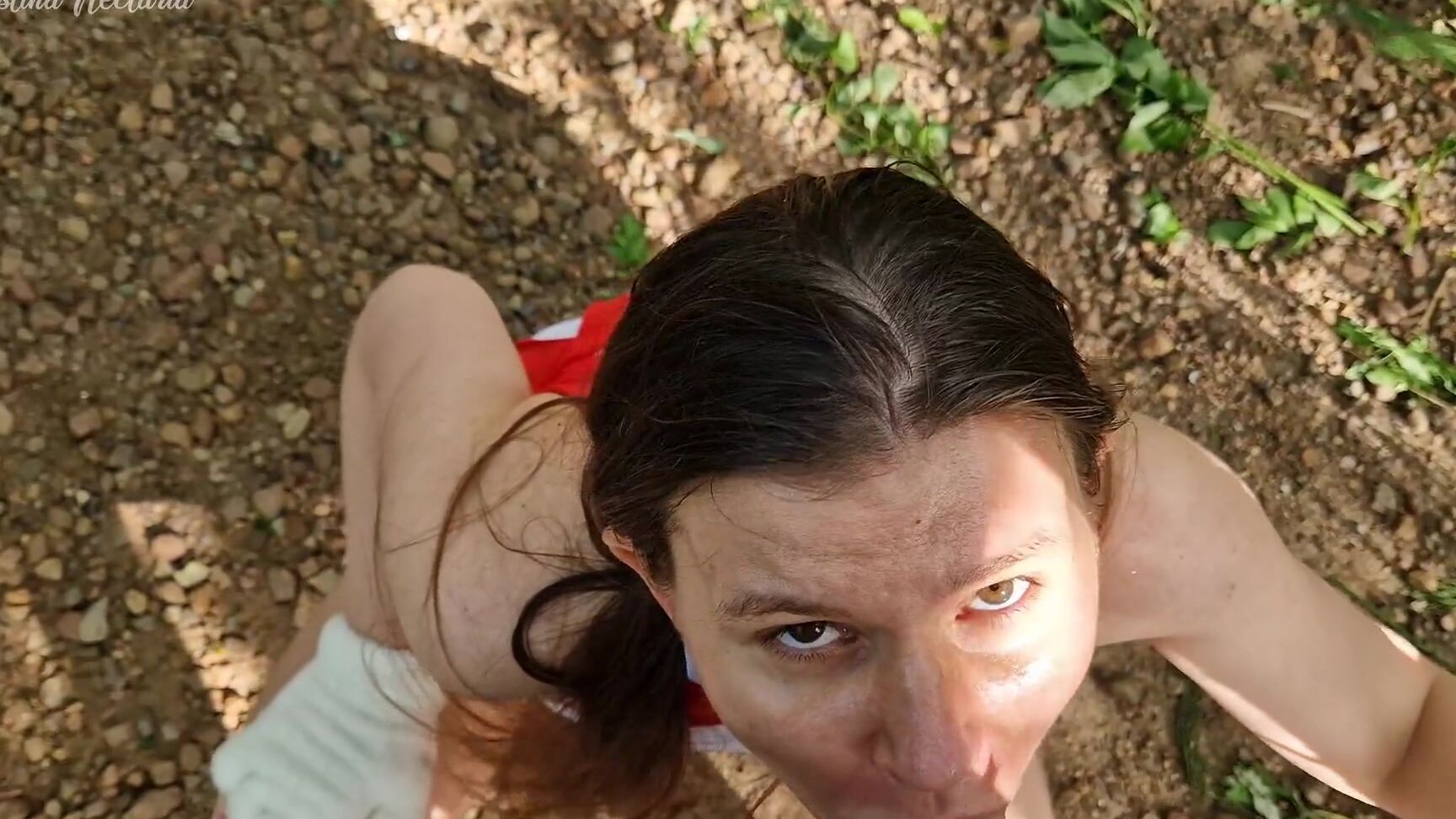 Grustina Nectaria My Quadrober Gf Ran Away To The Forest But I Found Her And Fucked In The Mouth