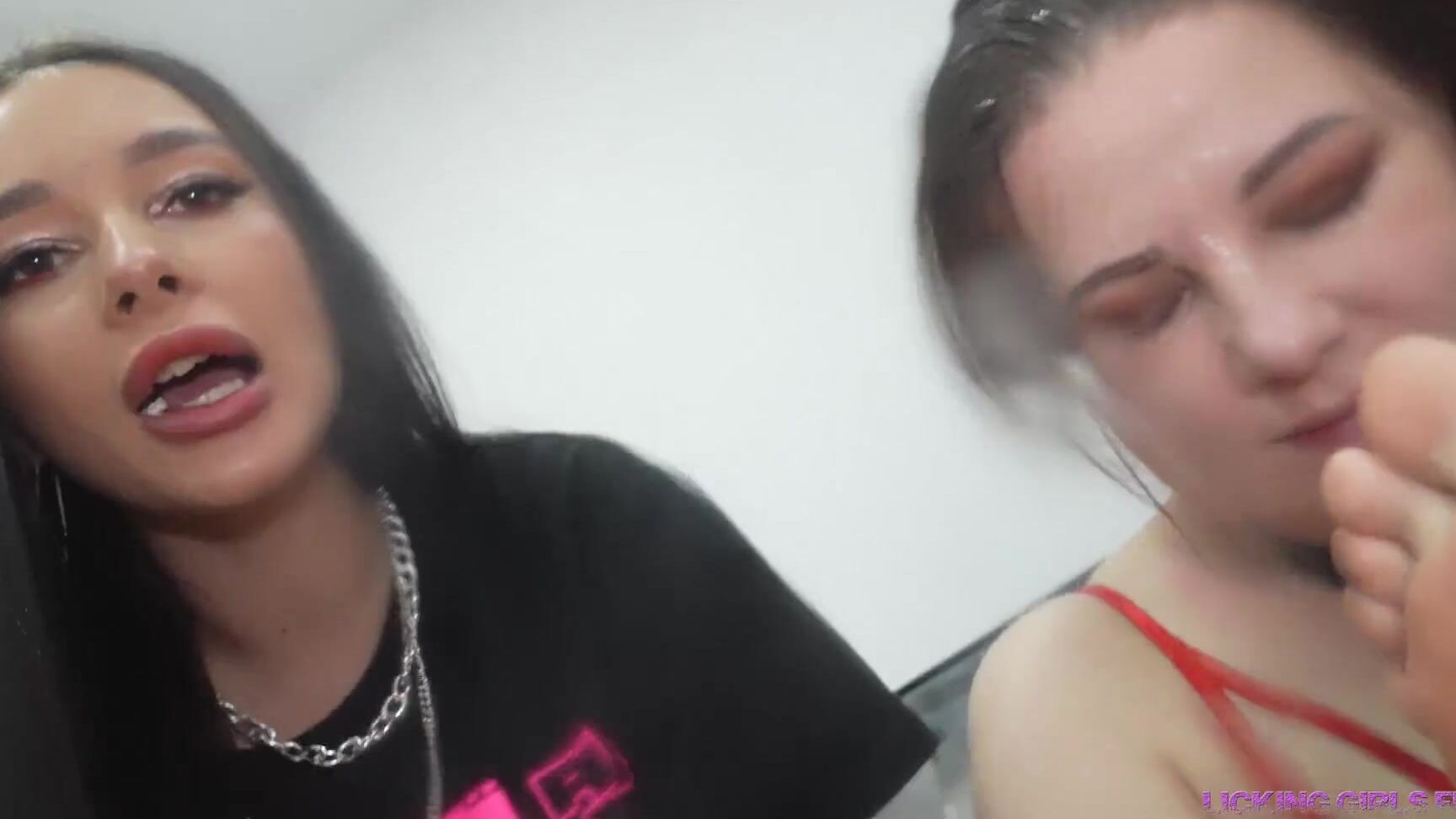 Servants For Girls Pamela And Rada Worship Us Together With This Bitch Hd