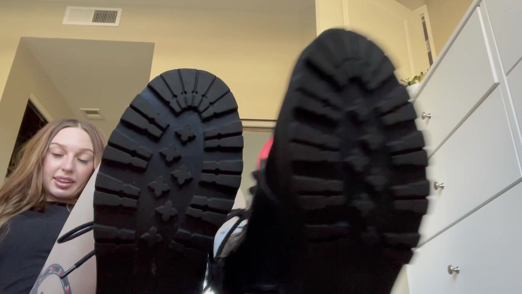 "HARPERMADI" sissy training, submissive sluts, boot licking, humiliation task, submissive task 547 Lick My Boots Clean Manyvids