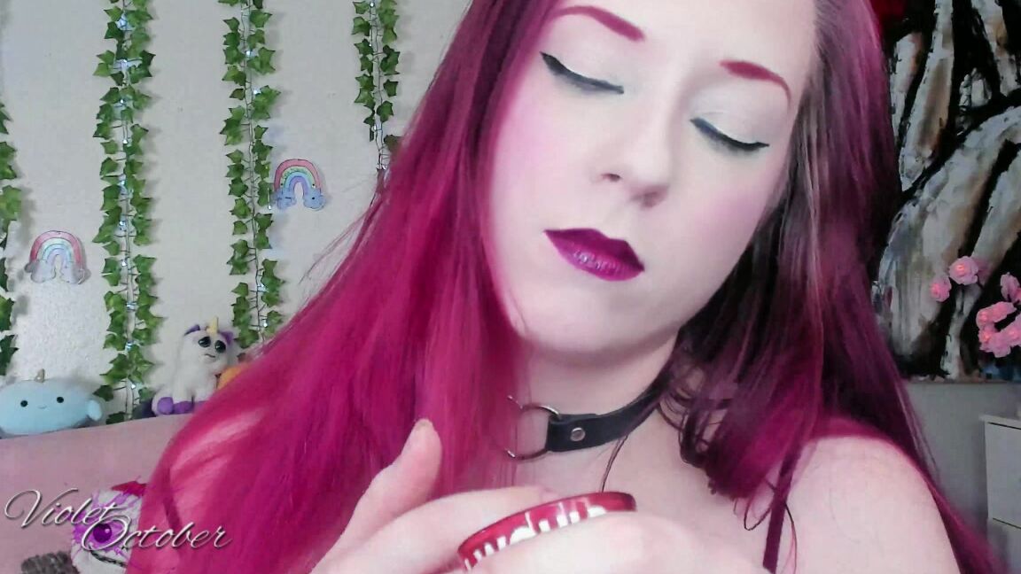 "VioletOctober" bbw smoking, goth, lipstick, non-sexual nudity, smoking Cigarette Smoking Redhead MILF 720p manyvids