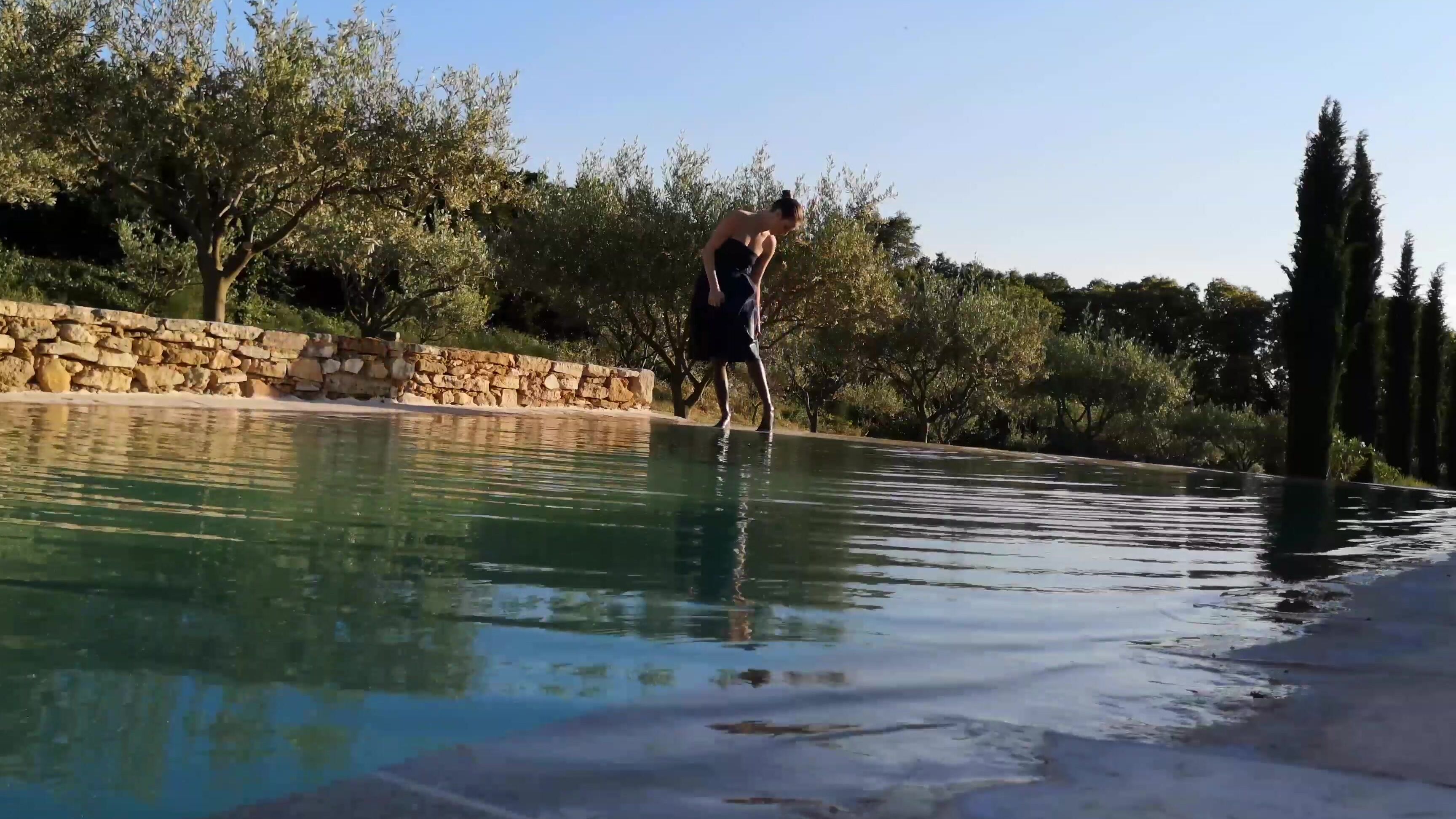 "ScarlotRose" garter & stockings, glamour gowns, swimming, wet & messy, wet look Evening Dress Swim manyvids