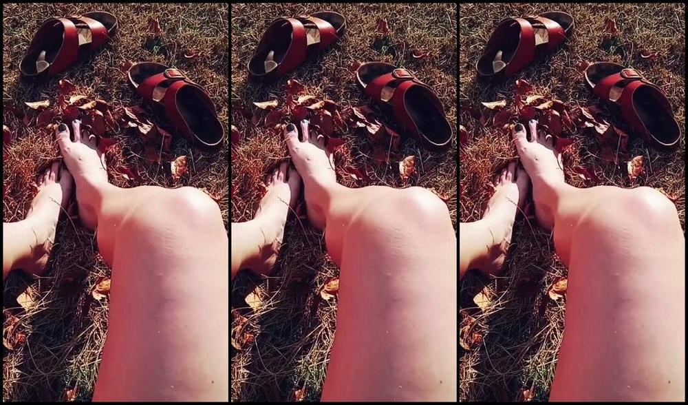 Kara Deviline Vip Nicknamed Karadevilinevip 12 20 2023 Onlyfans Video Just Toes Playing Around In The Leaves