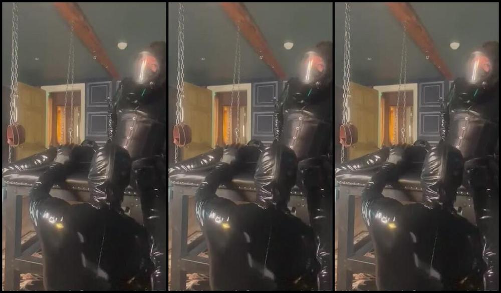 Kellieblue Uk Nicknamed Kellieblue Uk 06 20 2023 Onlyfans Video My Boots Get A Welcome Treat From Chiron300 We Are Encase In Rubber And Gas Masks