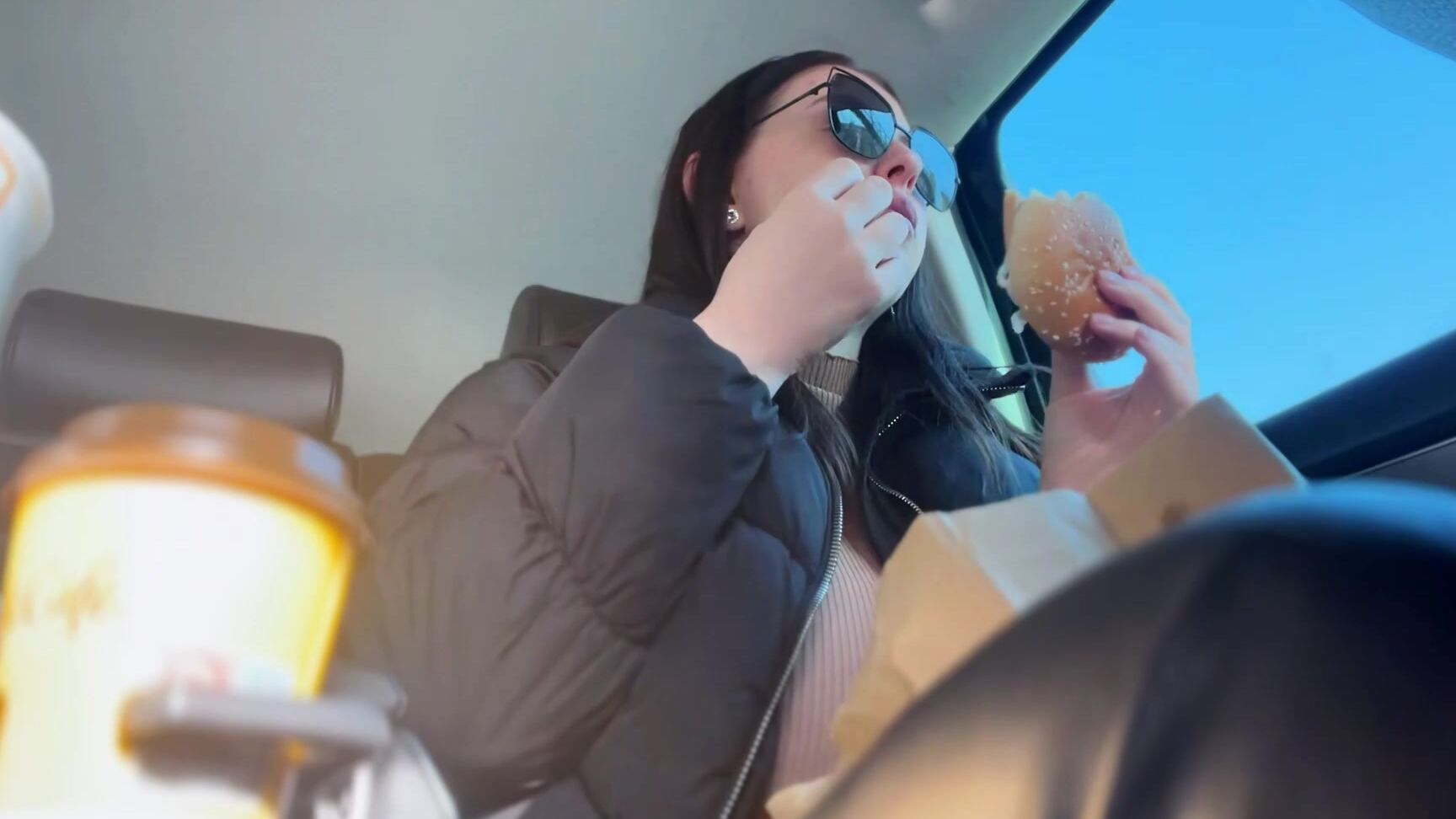 BURPING and Boobs FLASHING in my UBER ride February 29, 2024 Manyvids