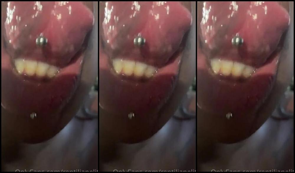 Irl Mileena Nicknamed Reptilianelite 09 29 2021 Onlyfans Video Dark Blue Tongue Veins Upclose Asmr Icx