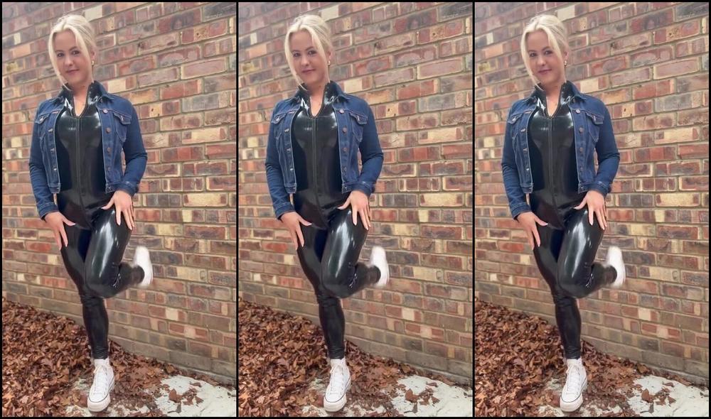 Evergreen Queen90 Nicknamed Evergreen Queen90 05 15 2025 Onlyfans Video Heres A Couple Of Clips Of My Latex Catsuit Amp Denim Jacket Combo That You May
