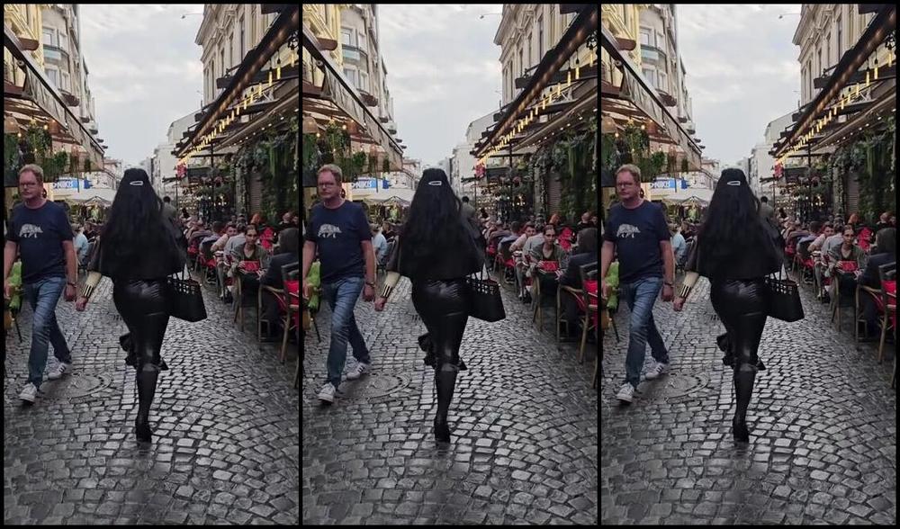 Ezada Sinn Nicknamed Ezada Onlyfans Elegant Full Latex Look Paired With Satin Capelet And Satin Wolford Tights I Need A Different Match