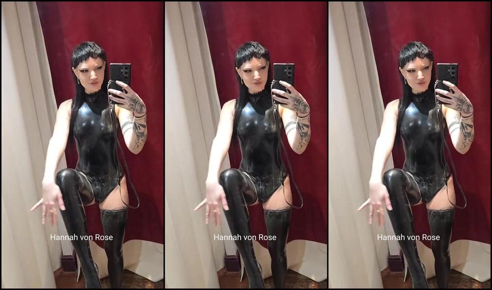 Hannah Von Rose Nicknamed Hannah Von Rose 03 15 2025 Onlyfans Video Trying On A Bunch Of New Latex Outfits In The Shop