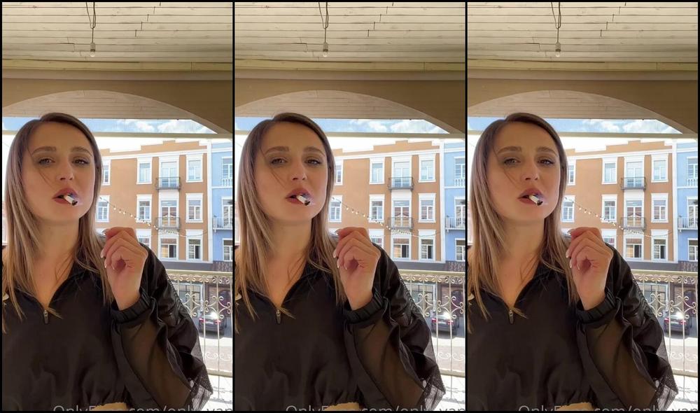 Only Yana Nicknamed Only Yana 05 21 2023 Onlyfans Video Cute Cafe With A Cute Smoking Girl