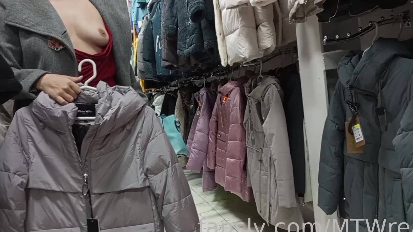 Exhibitionist Wife No Panties At Shoping