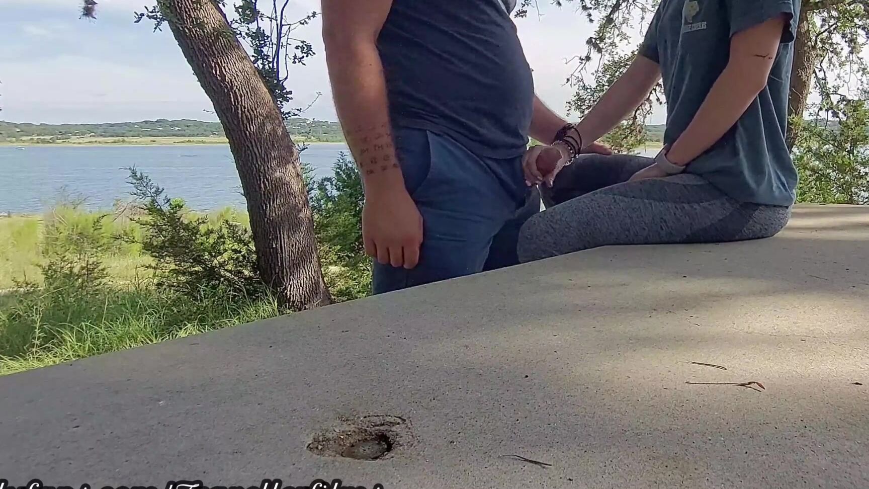 Public Quickie And Creampie At Canyon Lake Texas Travellerfilms