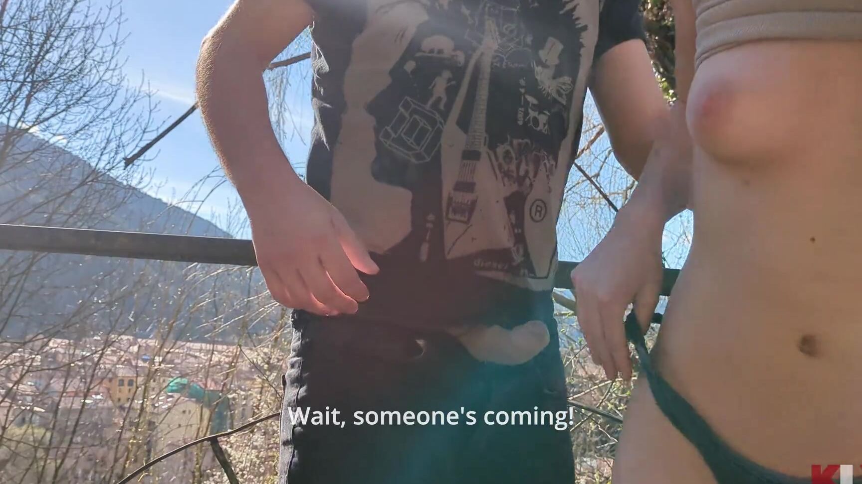 On A Dog Walk We End Up Fucking And Get Caught Public Sex Klx Klx