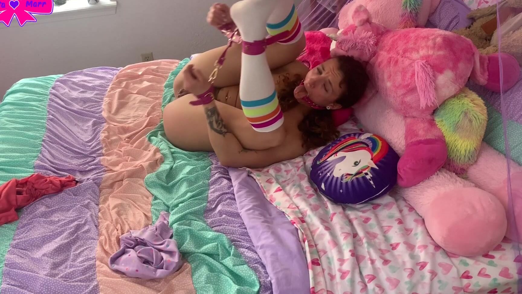 "DakotaMarr" bondage, fetish, self bondage, struggling, taboo Self Bondage Struggle for Daddy Manyvids