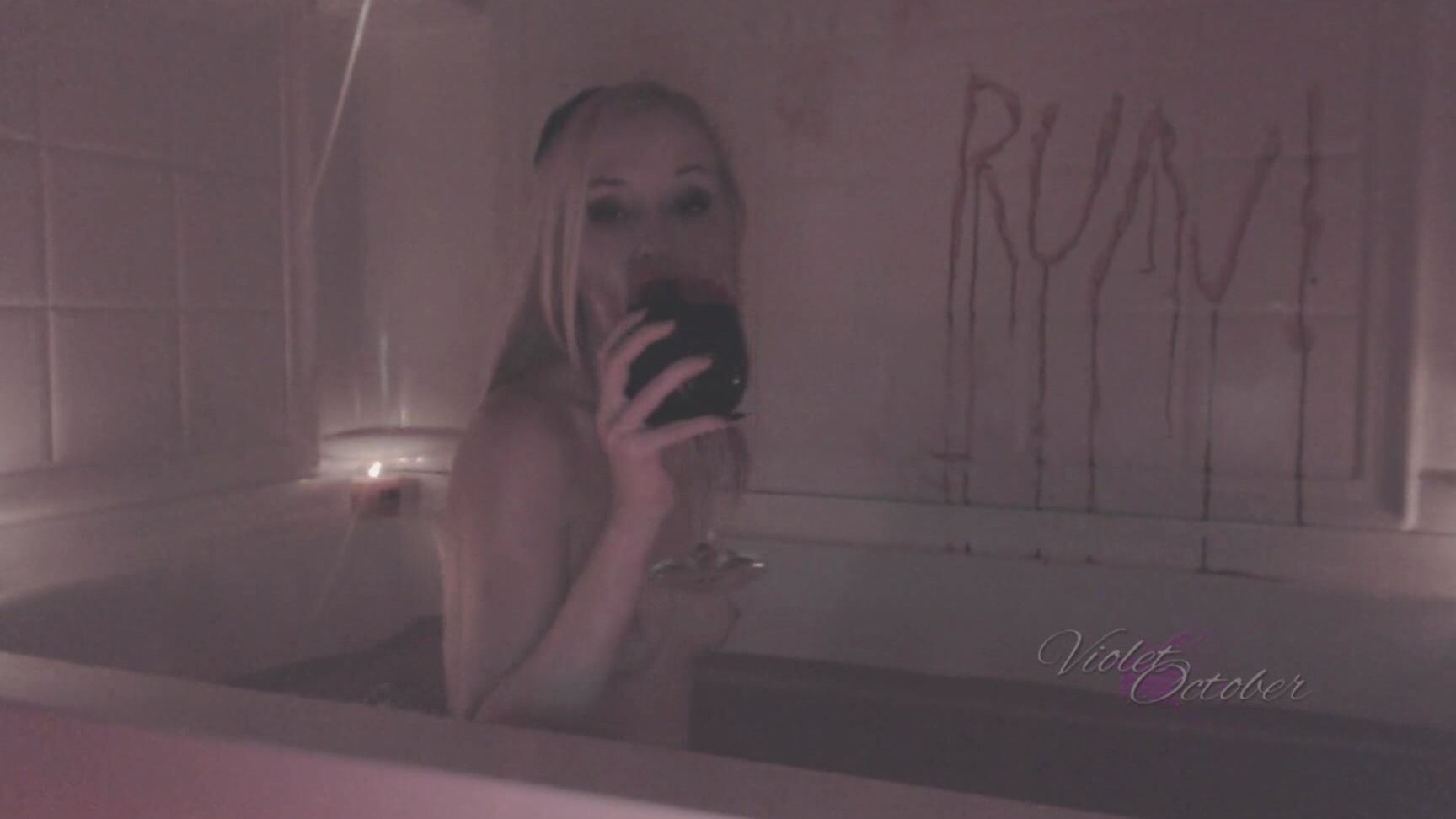 "VioletOctober" bathtub fetish, gothic, halloween, solo female, vampire Bathory Manyvids