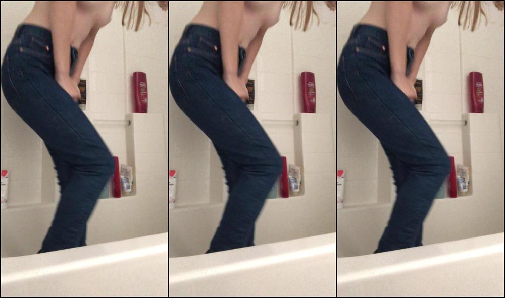 "RubyPrincess" bathroom, jeanspantswetting, pee, wetandmessy Jean Wetting Manyvids