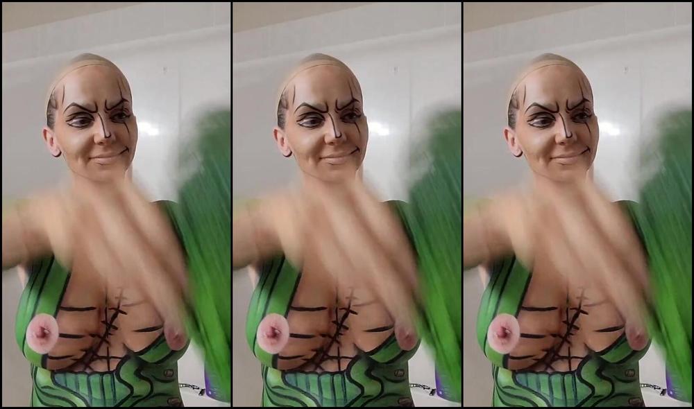 Alien Trash Kitty Nicknamed Alientrashkitty 10 10 2024 Onlyfans Video Zoro Bodypaint Wash Offthis Paint Took Me 8 Hours To Complete On Stream The Wig Also