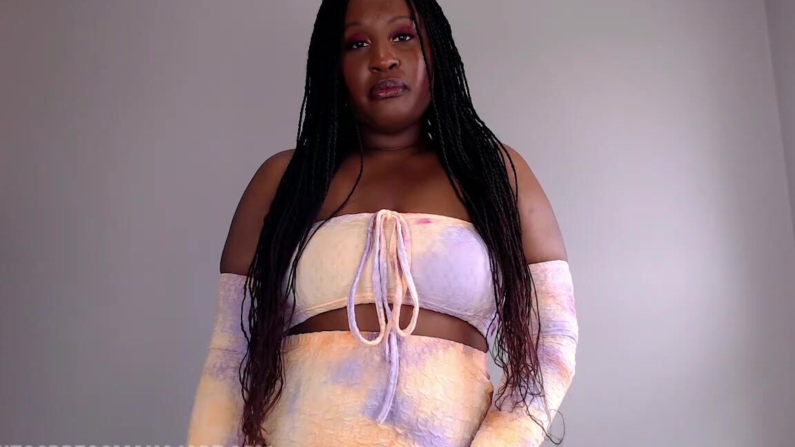 "UnfriendlyBlckHottie" arrogant woman, ebony female domination, femdom, orgasm control, slave training Promise To Stroke Only For Me Manyvids