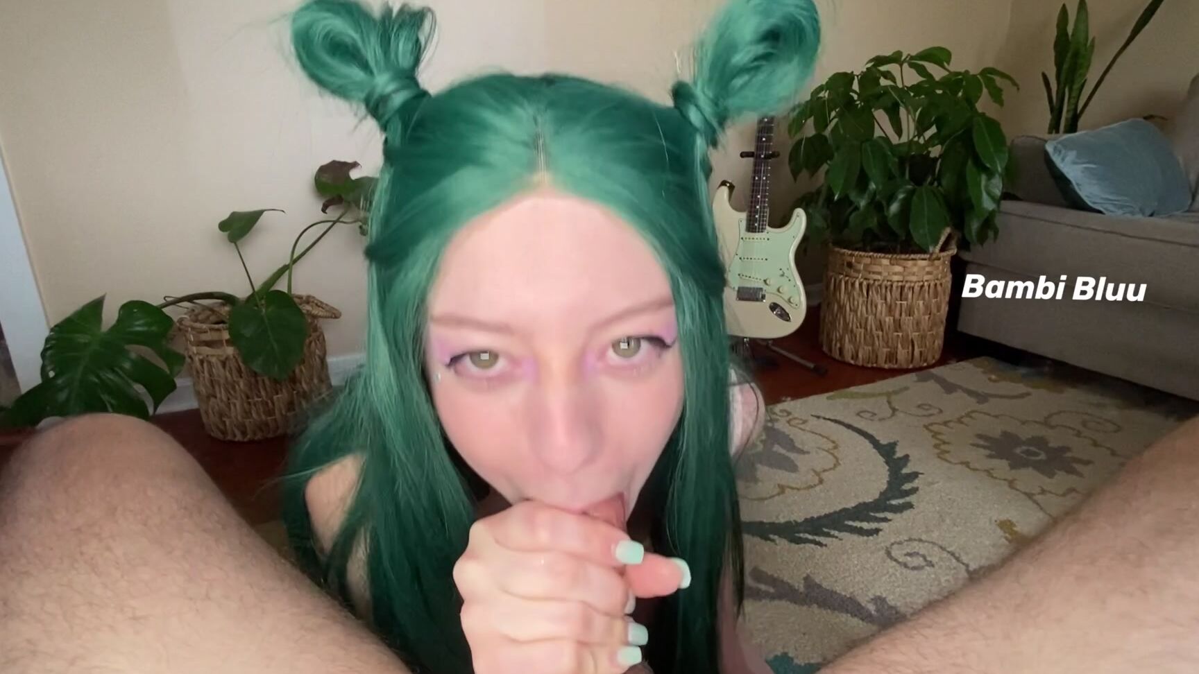 "Bambi Bluu" bigdicks, blowjob, cuminmouth, deepthroat, handjobs WAIFU MILKS COCK FOR CUM POV Manyvids