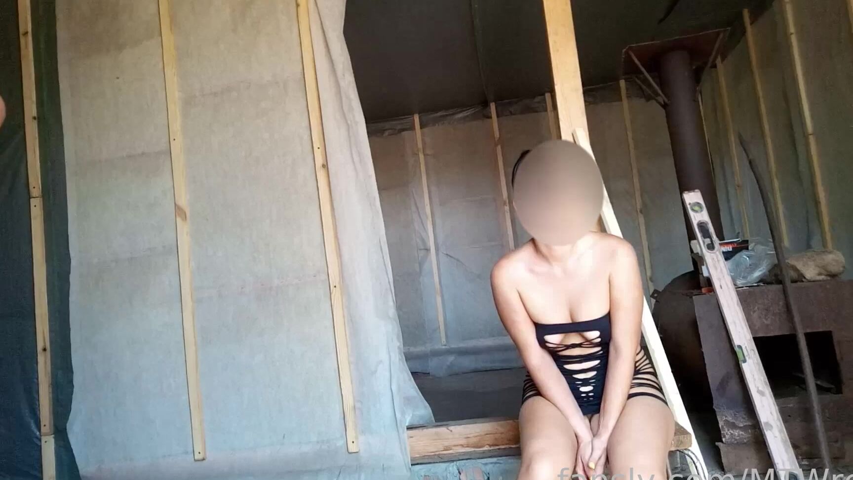 Flashing Seducing Two Workers