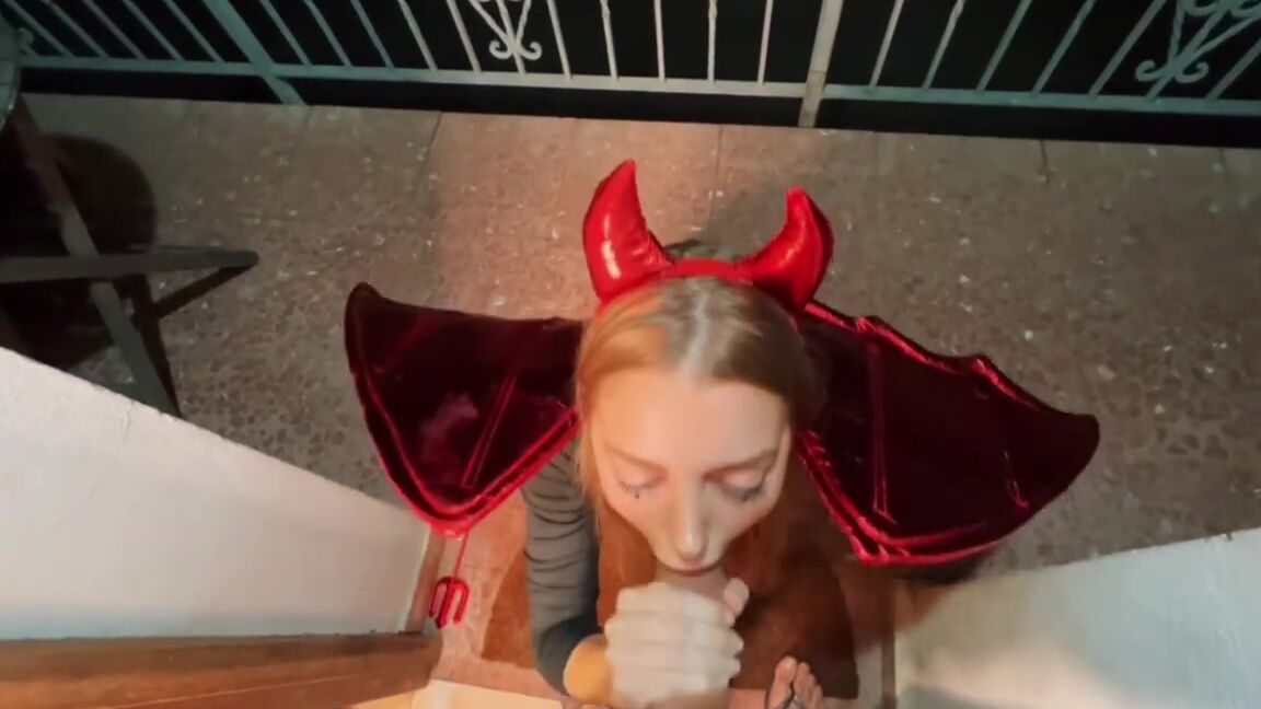 Pornhub Demoness Knocks On Your Door On Halloween