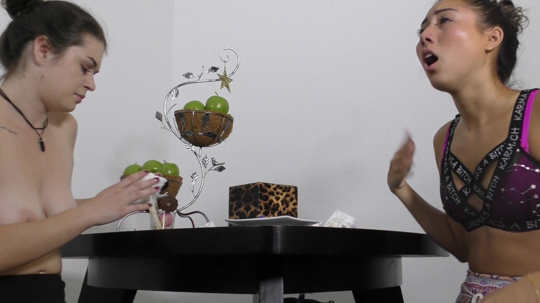 "Alexis Rain" 18 & 19 yrs old, asian, nose blowing, sneezing, topless Krystal amp Anastasia Sneezing Manyvids