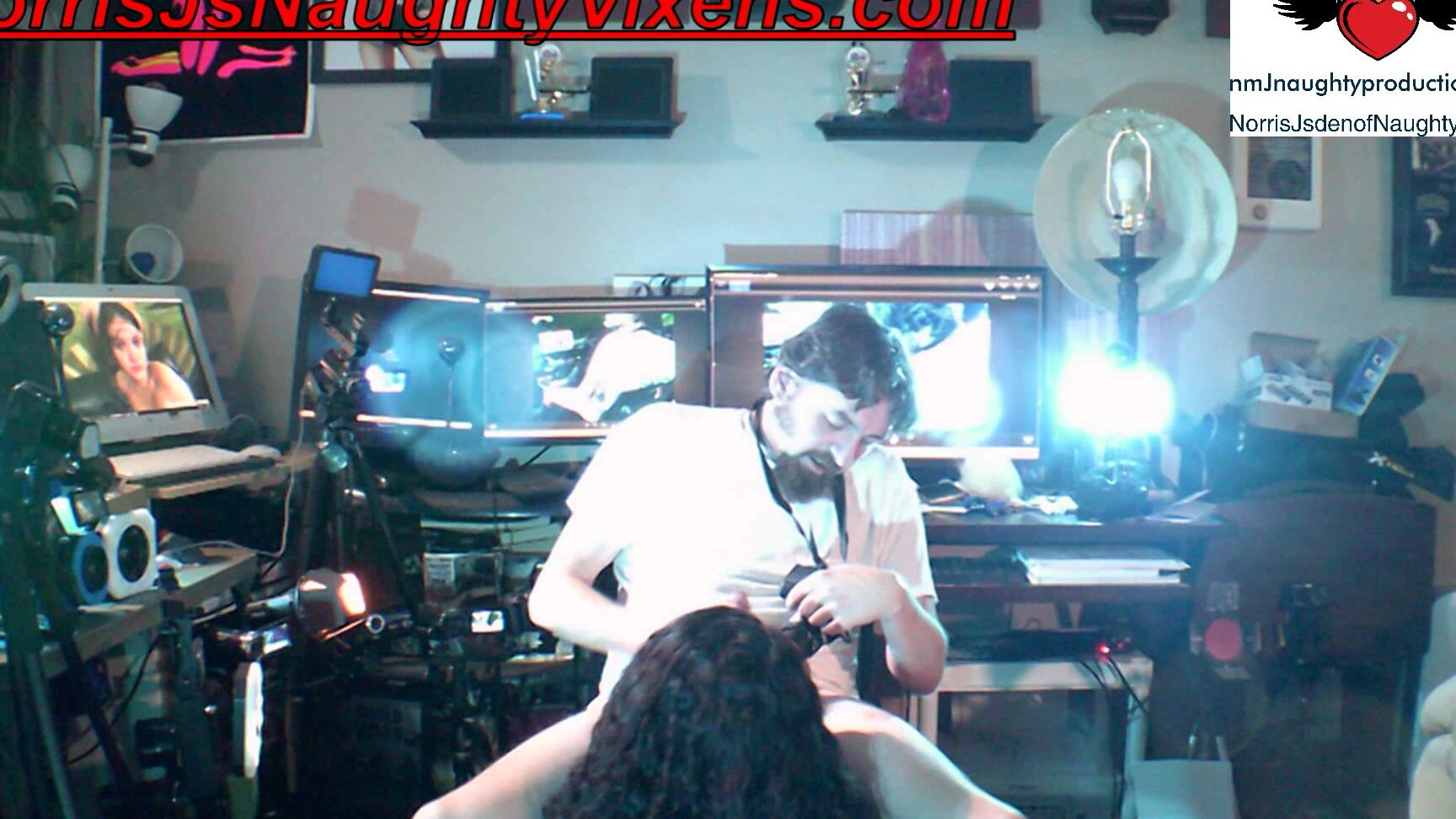 "nmjnaughtyvixens" blowjob, cuckolding, cumshots, doggystyle, fucking Ebony maid blows me hard then a fuck Manyvids