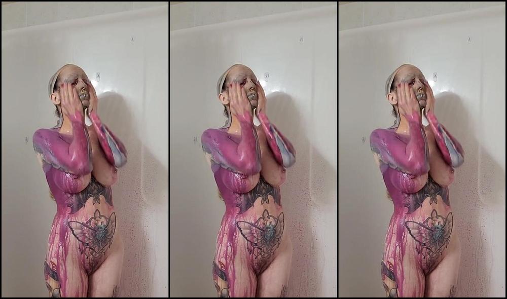 Alien Trash Kitty Nicknamed Alientrashkitty 04 09 2025 Onlyfans Video New Bodypaint Wash Off I Painted This On Myself Yesterday It Took About 7