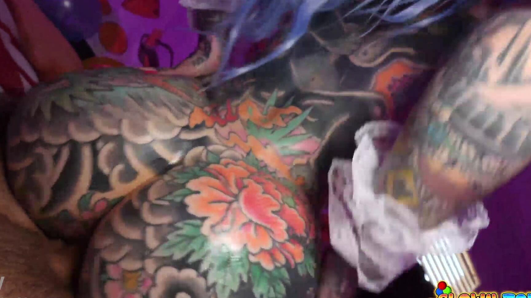 "Tiger Lilly, Nasty Nade" Fake Tits, Gonzo, Clown, Cunnilingus, Blowjob, Shaved, Natural Tits, All Sex, Close Up, Piercing, Doggystyle, Forked Tongue, Pierced Pussy, Masturbation, Tattoos, Hardcore, Big Ass, Deep Throat, Fetish, Handjob, Cumshot, Big