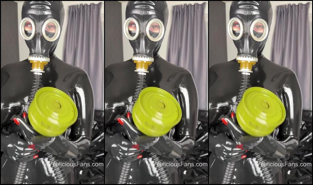 Miss Fetilicious Nicknamed Mfetilicious gets gasmasked and stripped in Onlyfans Video Taking Away All Scents I Cant Smell