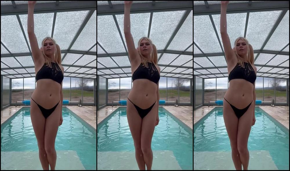 Onlyfans: Cumming in the pool with a femdom mistress - Cirilla Freya 02