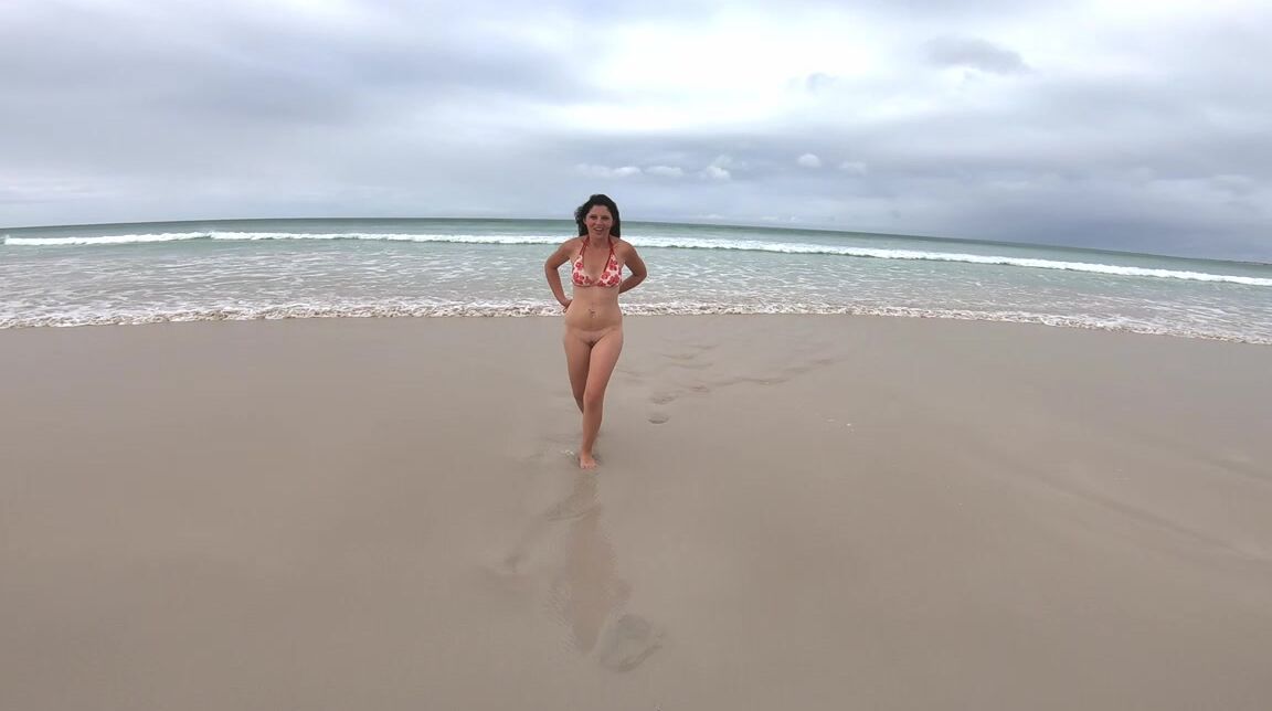 Pinkcandyec Beach Naked Blowjob Handjob Cum Play