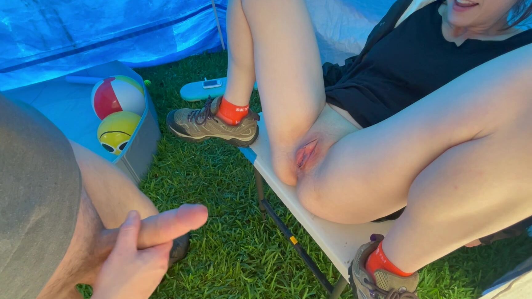 Amateur Hotwife Ass gets kinky with outdoor pegging and golden shower fetish