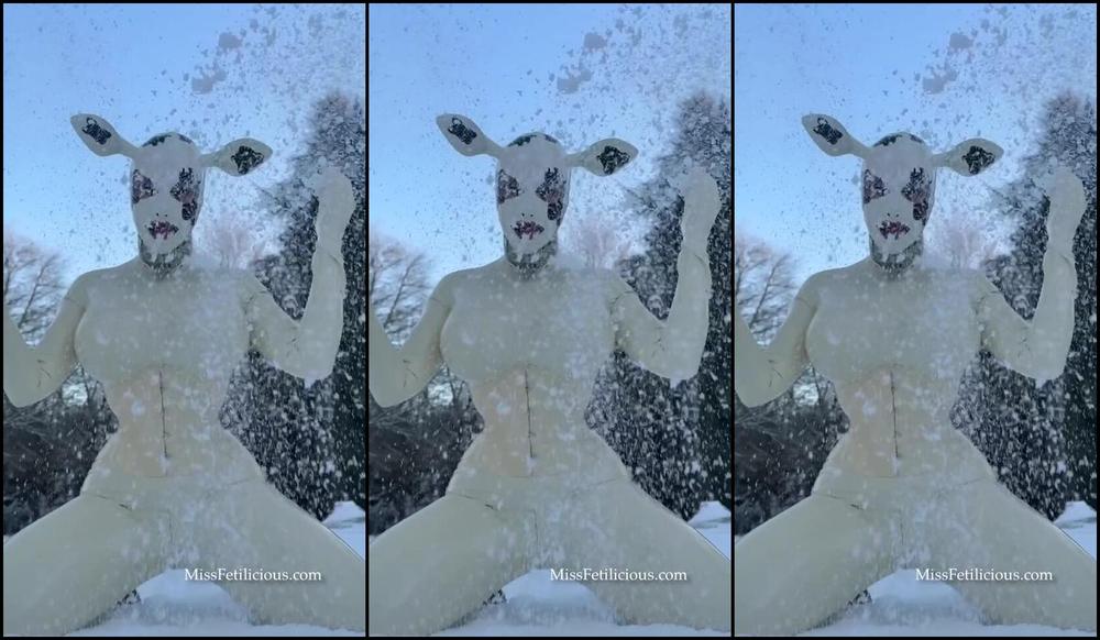 Miss Fetilicious is the only one who can make it snow with her hot and naughty video