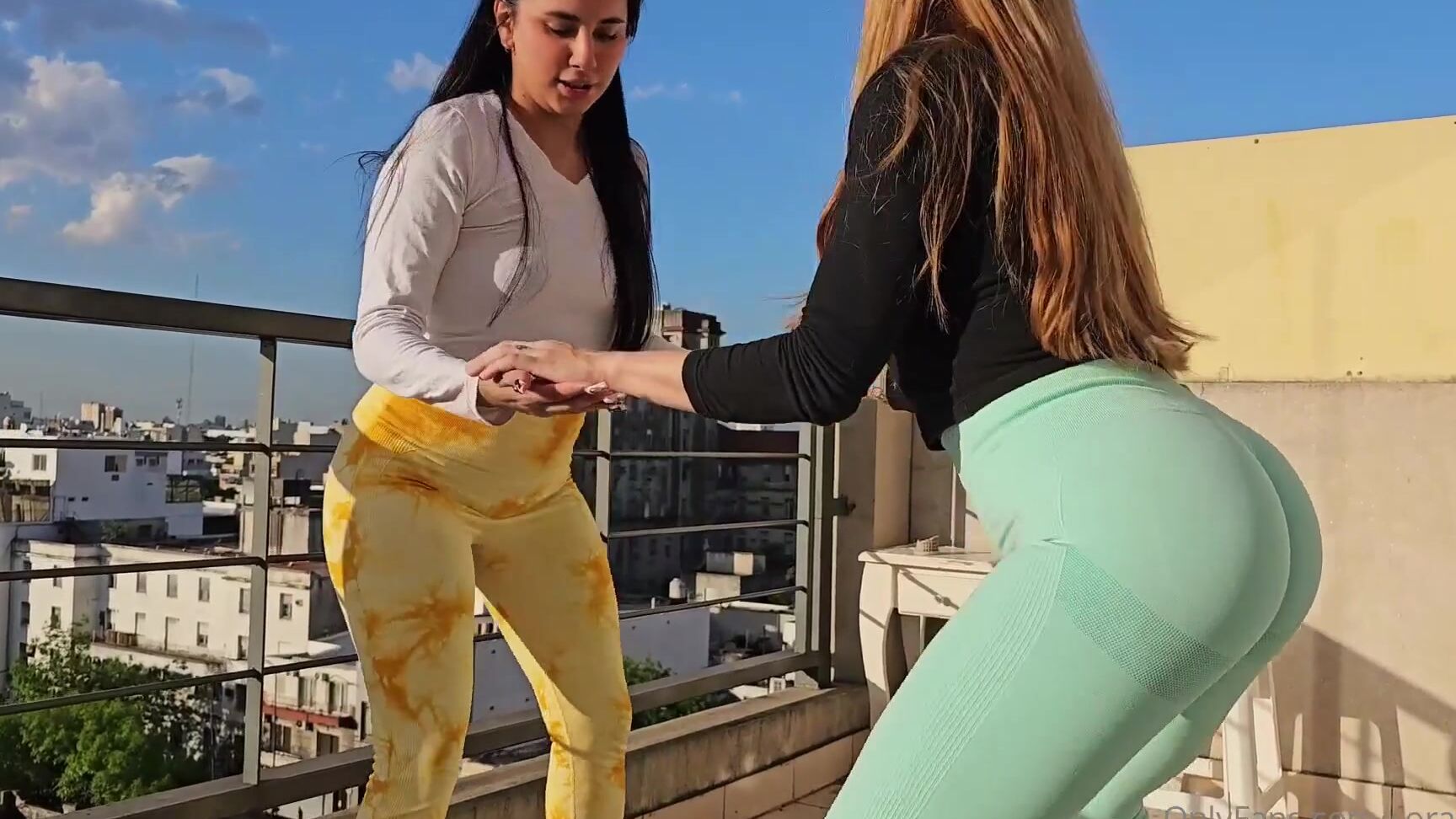 Coral Jade dominates Nicknamed Onlyfans in a hot squat workout with hot sex ending