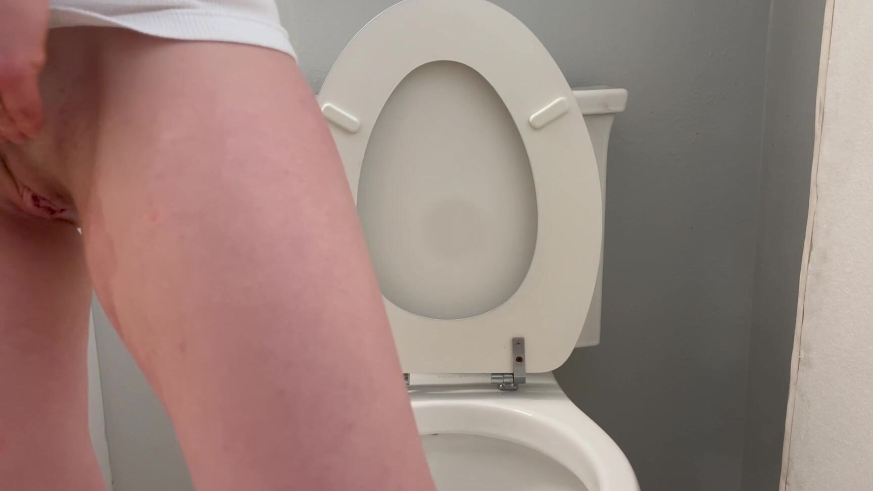 Amateur Hotwife Ass gets kinky with anal play in the bathroom