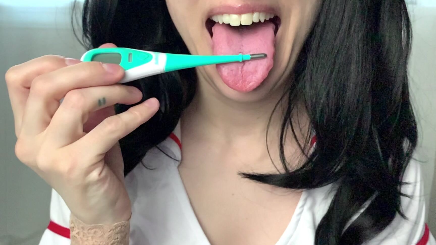 "HasmikJOI" giantess, mouthfetish, nurse, roleplay, sfw, tonguefetish Nurse Giantess Vore Slowmo Mouth Manyvids