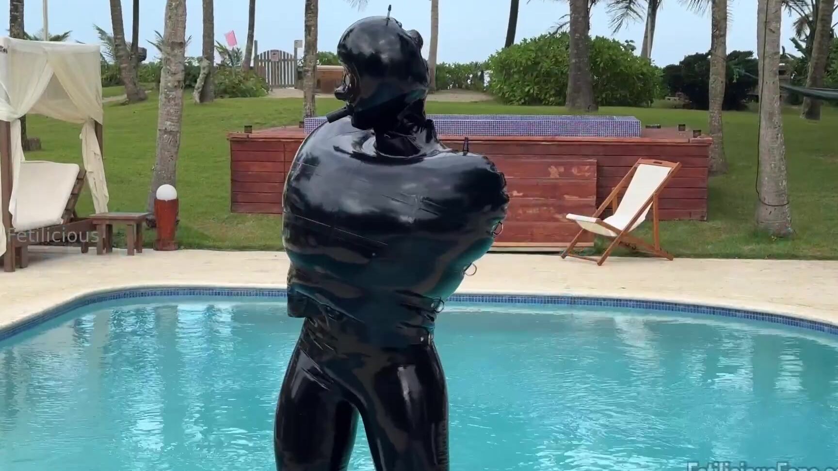 Miss Fetilicious gets her pussy pounded hard in Onlyfans Video I Love Being Fully Covered In Heavy Rubber