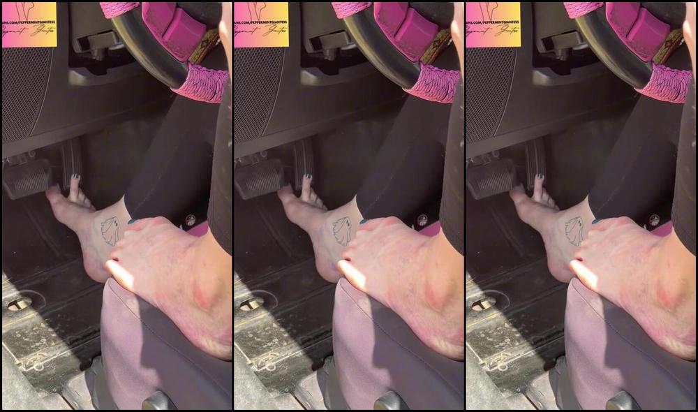 Peppermint Giantess Nicknamed Peppermintgiantess 11 13 2025 Onlyfans Video Pedal Pumping In My Jeep