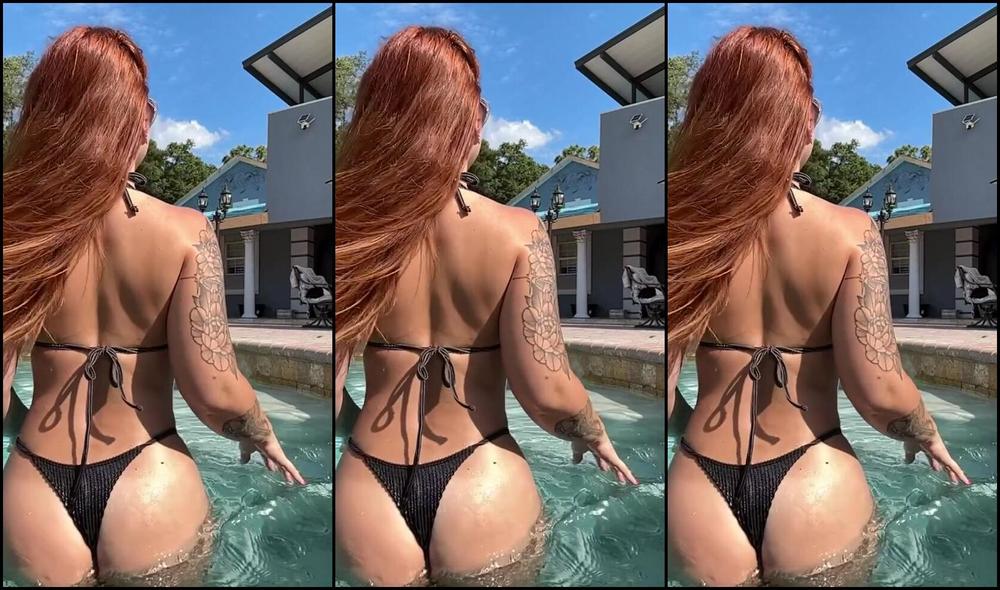 Riannekeene gets her slow-mo fetish fulfilled in the pool by her dominant mistress