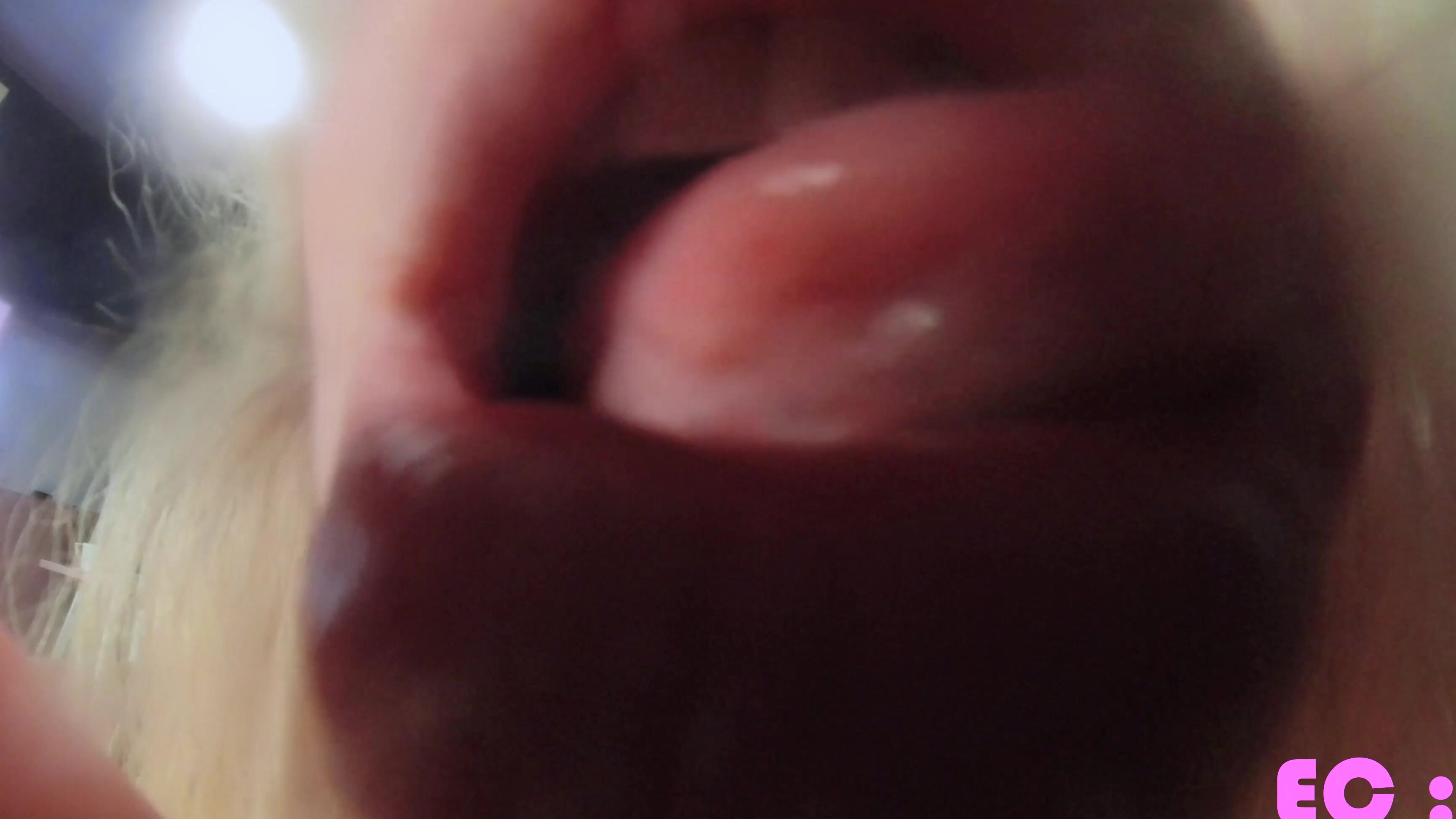Pinkcandyec Extreme Close Up Lips And Mouth Cumplay
