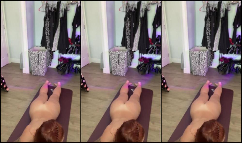 Watch Riannekeene tease and humiliate her submissive in Naked Yoga & Commentary