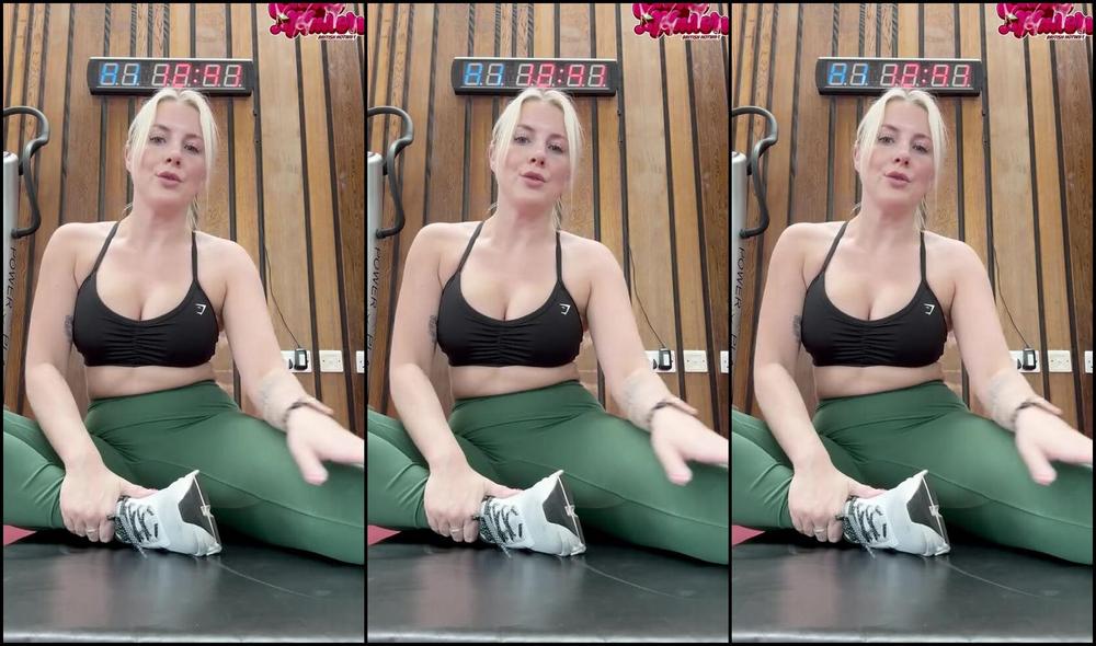 Emily Walters dominates and humiliates her sub with feet fetish