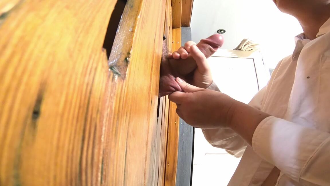 Pinkcandyec My First Glory Hole Cum In Mouth