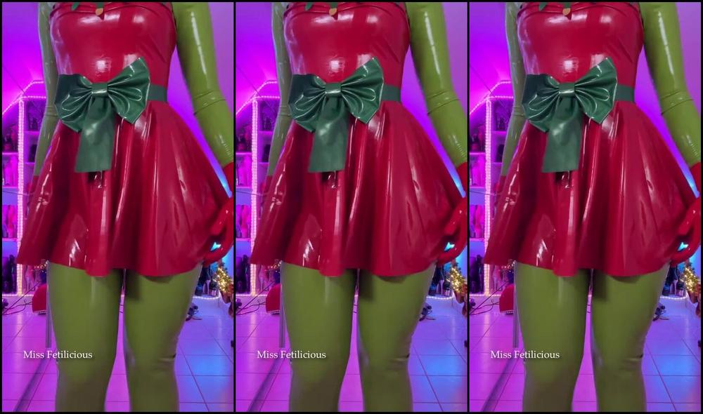 Miss Fetilicious gets naughty in a Christmas outfit with Nick named Mfetilicious