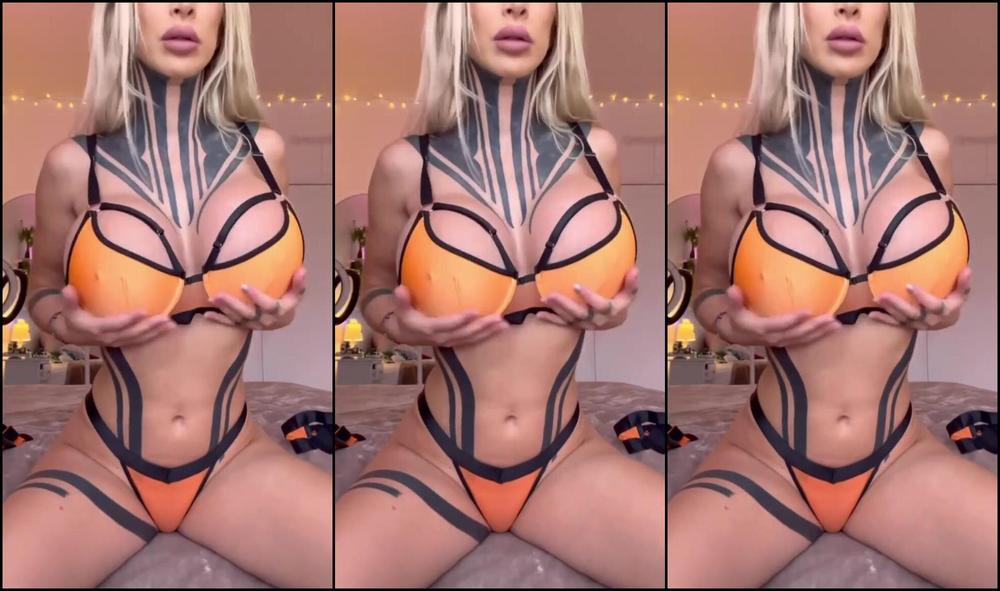 Katopunk's Halloween lingerie strip and try on - manyvids