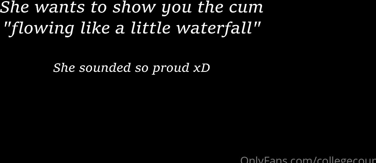 College Couple's Onlyfans video: She's So Proud of Her Role In Getting Me Off